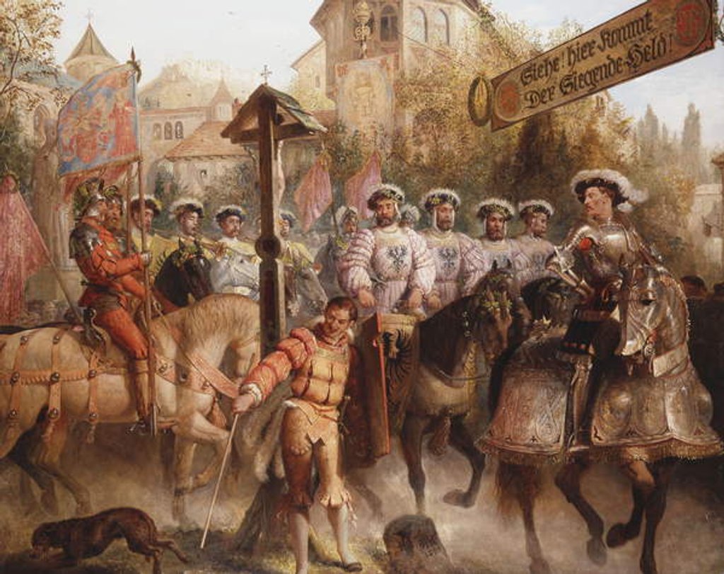 Detail of The Procession, 1893 by Edward Henry Corbould