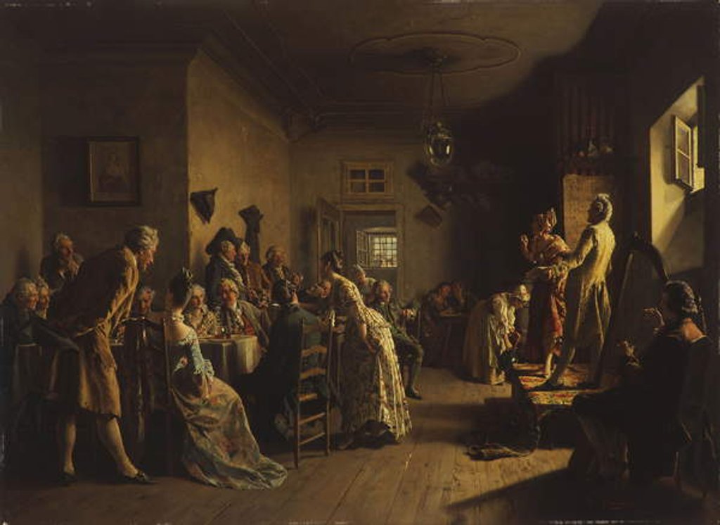 Detail of The Actors; Die Schauspieler, by Johann Hamza