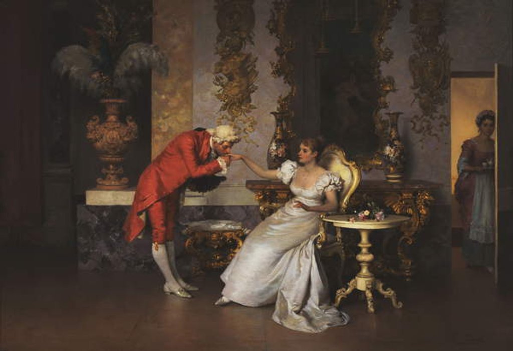 Detail of The Suitor by Francesco Beda