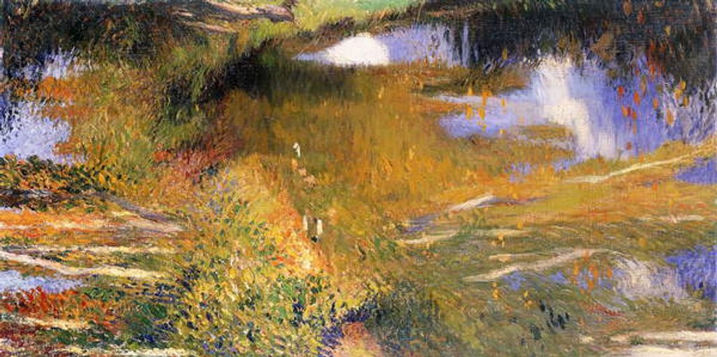 Detail of The Green Close to the Bastide du Vert; Le Vert Pres de la Bastide du Vert by Henri Jean Guillaume Martin