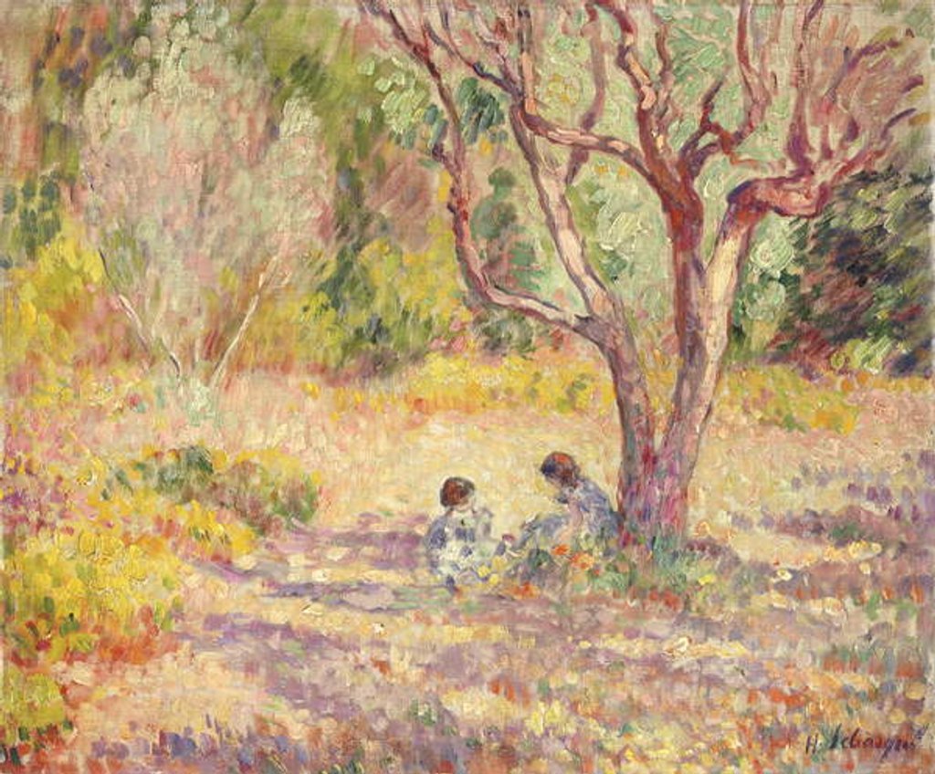 Detail of Games in the Shade of the Garden; Jeux a L'Ombre du Jardin, c.1906-1907 by Henri Lebasque