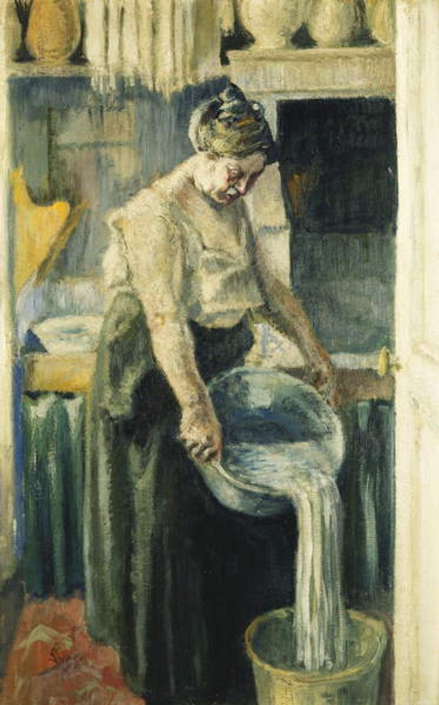 Detail of The Laundress; La Blanchisseuse, by Maximilien Luce