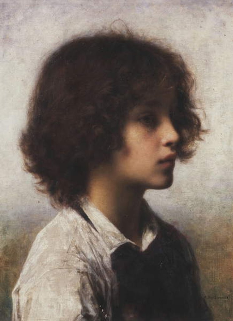 Detail of Faraway Thoughts by Alexei Alexevich Harlamoff