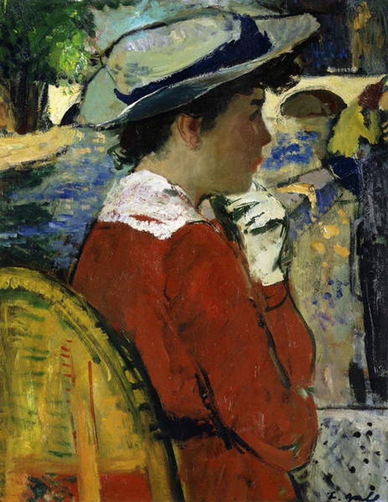 Detail of Eugenie on the cost of the Seine; Eugenie sur les frais de la Seine, c.1946-47 by Francois Gall