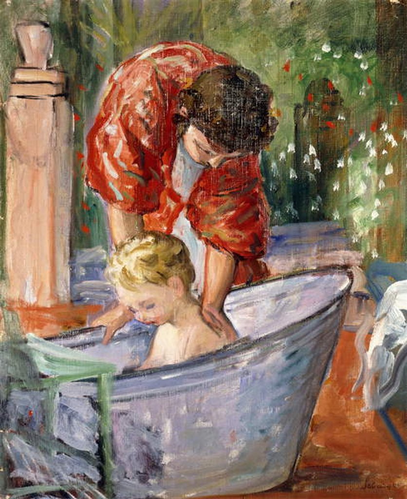 Detail of The Bath; Le Bain, by Henri Lebasque