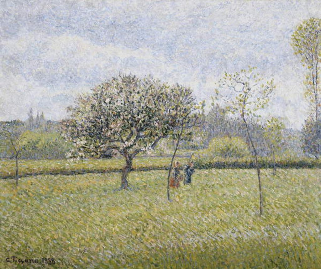 Detail of Apple Tree in Flower at Eragny by Camille Pissarro