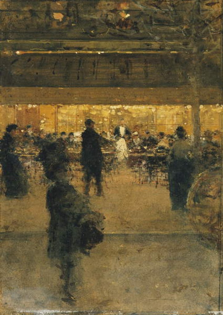 Detail of The Night Cafe by Luigi Loir