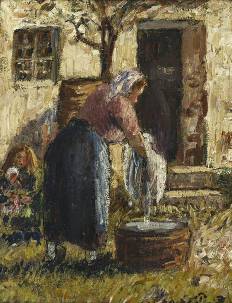 Detail of The Washerwoman; La Laveuse, c.1898 by Camille Pissarro