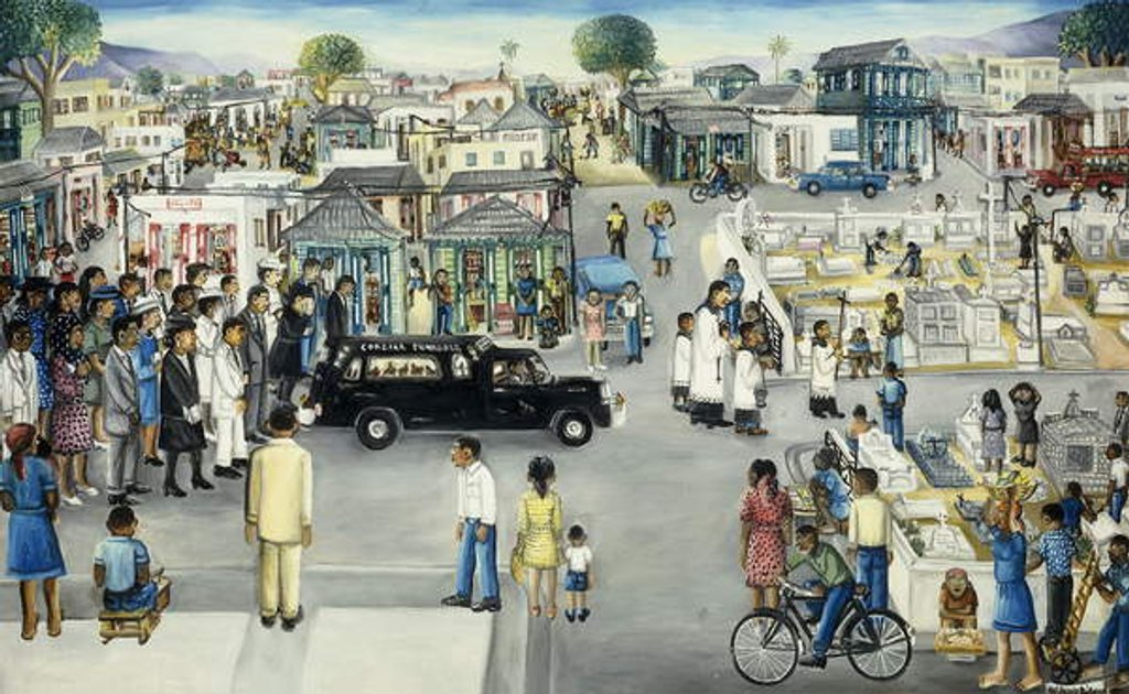 Detail of City Scene by Pieter van den Keere