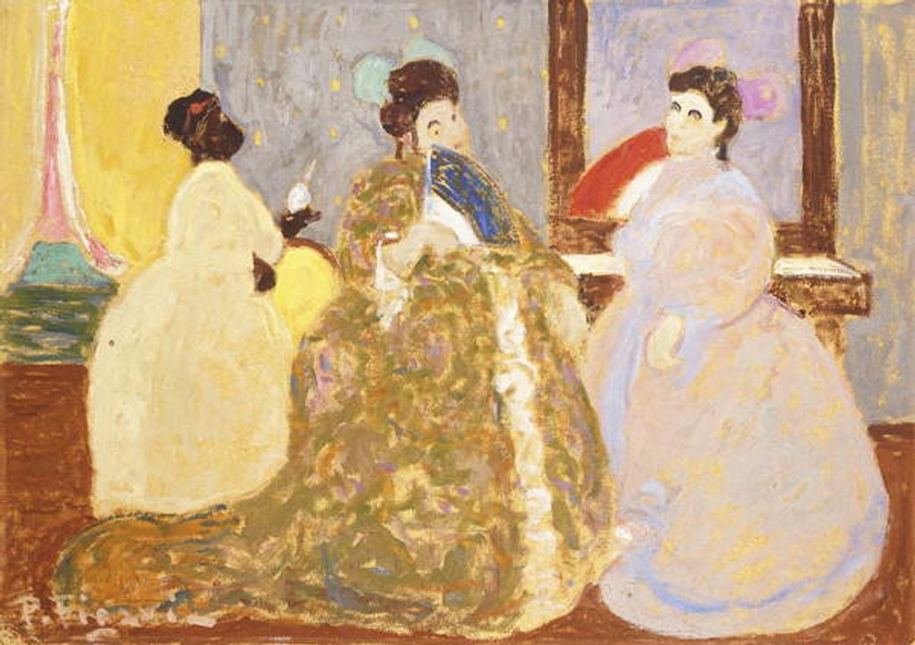 Detail of The Consultants; La Consulta, by Pedro Figari