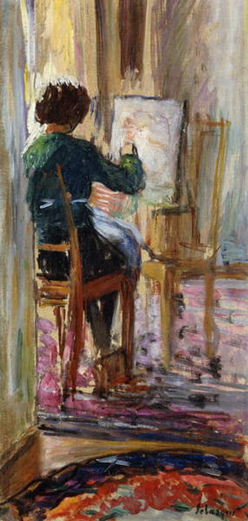 Detail of Daughter of the Artist; La Fille de l'Artiste by Henri Lebasque