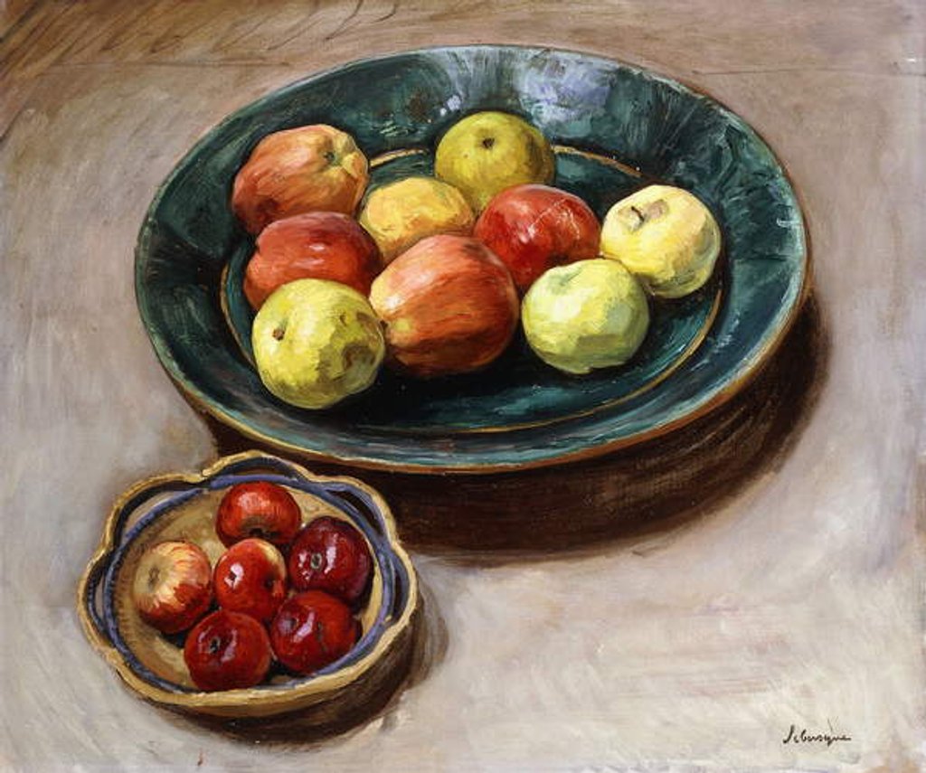 Detail of Still-life with Apples by Henri Lebasque