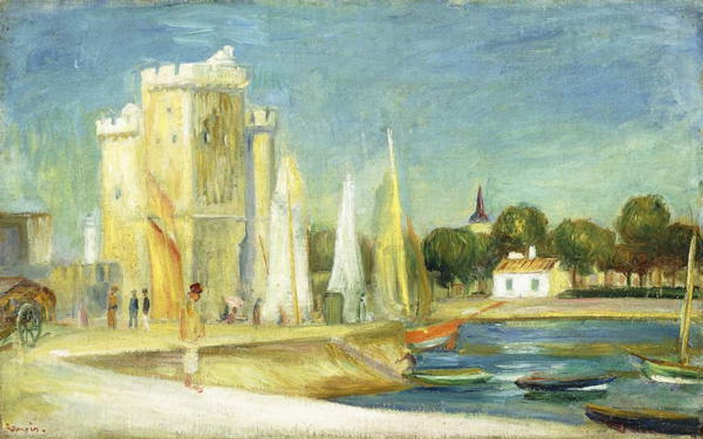 Detail of Port de la Rochelle, 1896 by Pierre Auguste Renoir