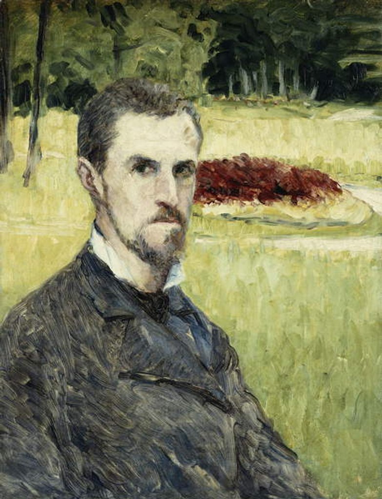 Detail of Portrait of the Artist by Himself by Gustave Caillebotte