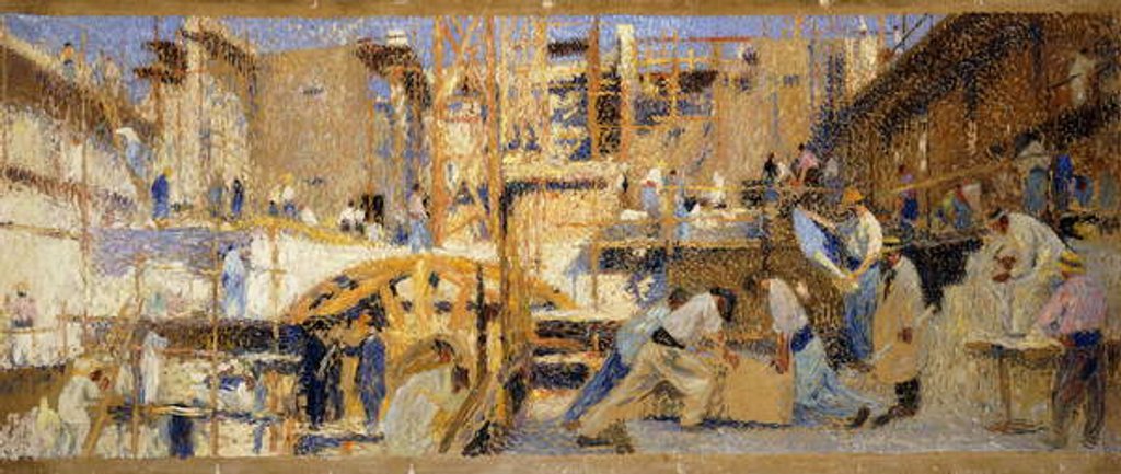 Detail of The Workers by Henri Jean Guillaume Martin