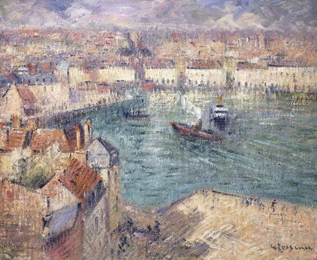 Detail of Dieppe, 1929 by Gustave Loiseau