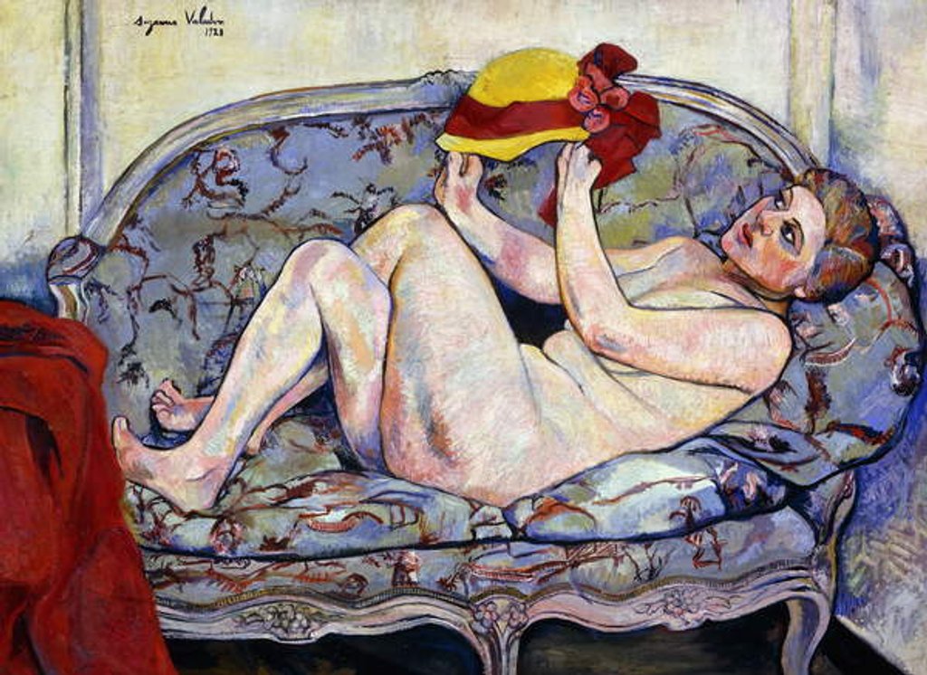 Detail of Nude Reaching on a Sofa; Nu Allonge sur un Canape, 1928 by Marie Clementine (1865-1938) Valadon
