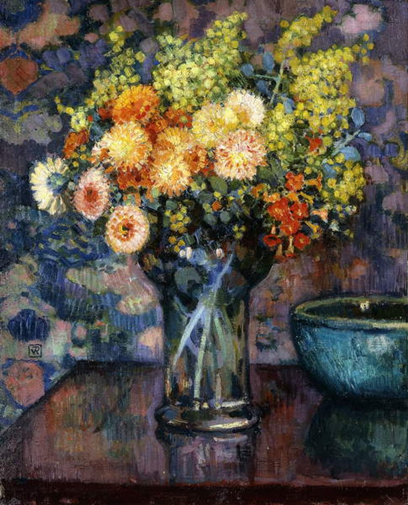 Detail of Vase of Flowers; Vase de Fleurs, c.1911 by Theo van Rysselberghe