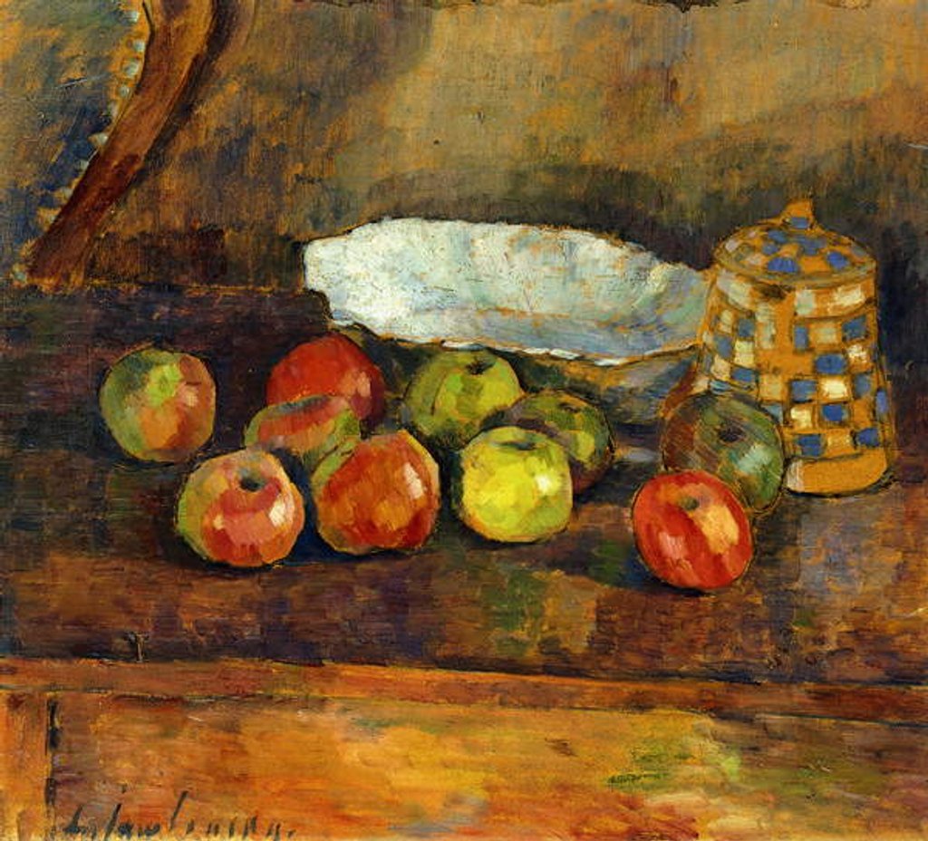 Detail of Still-life with Apples; Stilleben Mit Apfeln, c.1907 by Alexej von Jawlensky