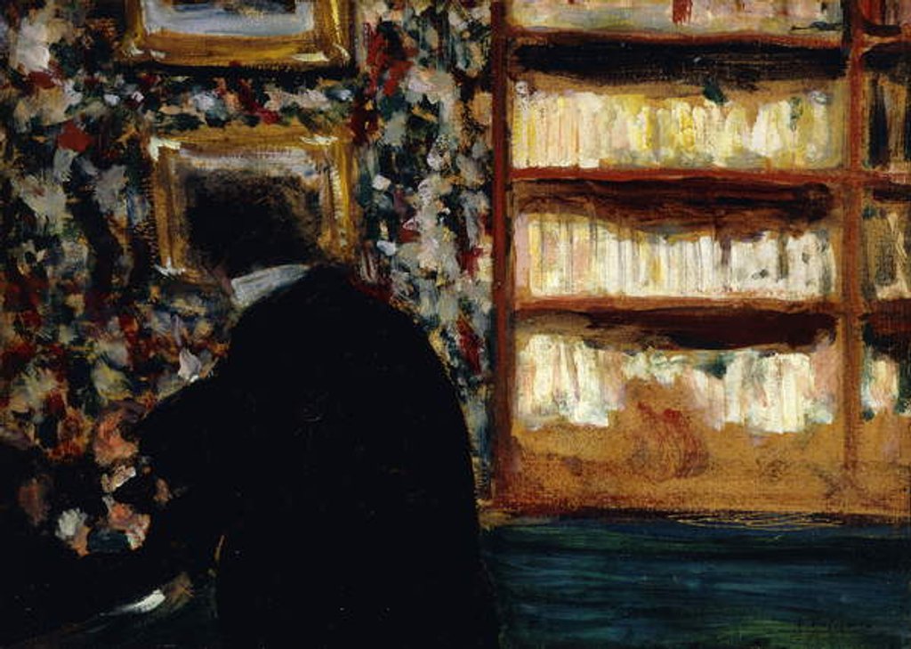 Detail of Monsieur Natanson in the Library; Monsieur Natanson dans sa Bibliotheque, c.1898 by Edouard Vuillard