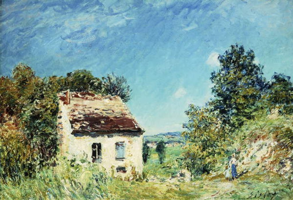 Detail of The Abandoned House; La Maison Abandonee, 1887 by Alfred Sisley