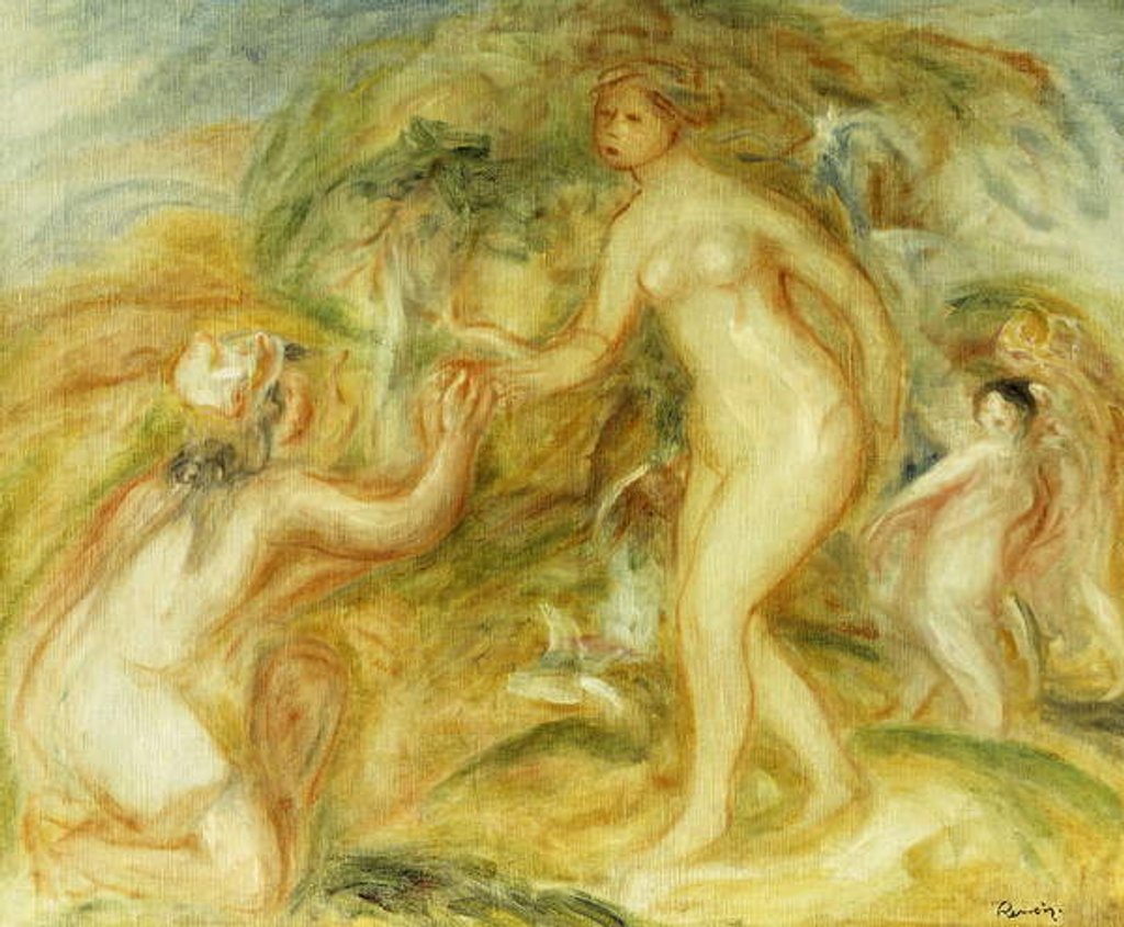 Detail of Sketch of the Judgement of Paris; Esquisse de Jugement de Paris, 1913 by Pierre Auguste Renoir