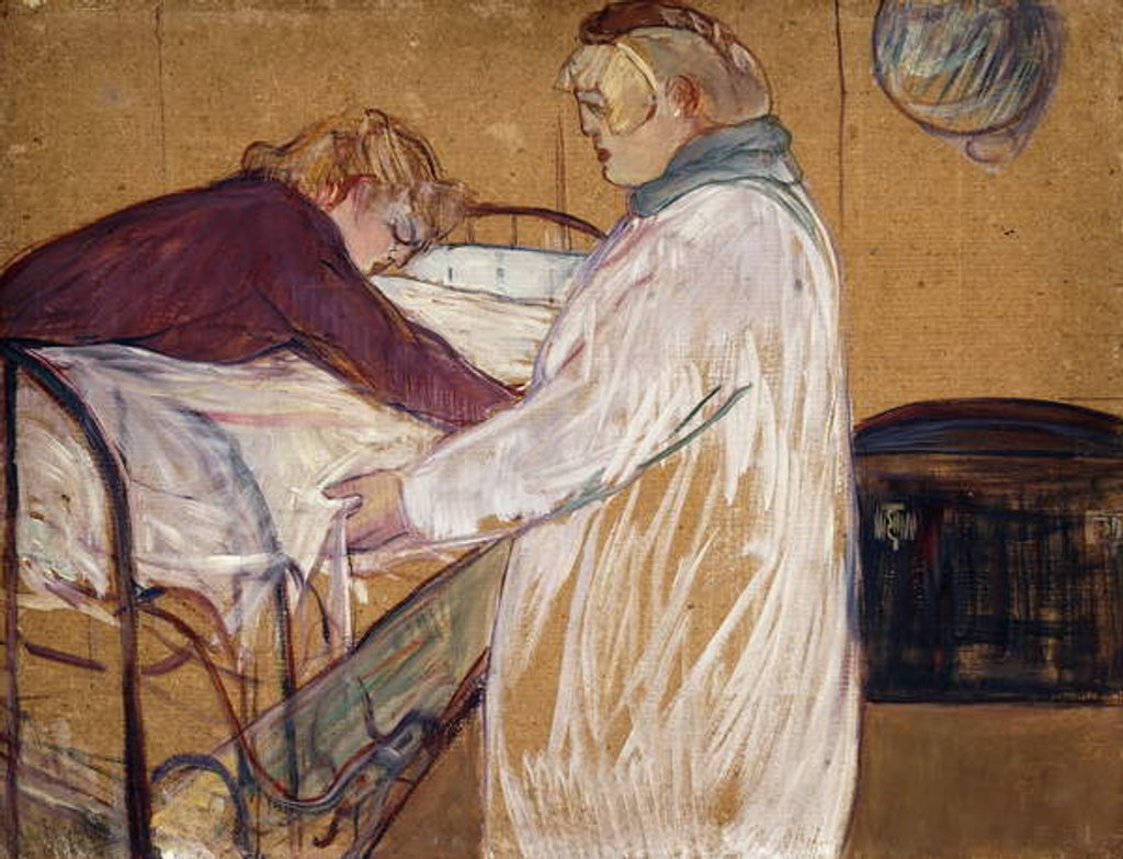 Detail of Two Woman Making their Bed; Deux Femmes Faisant leur Lit, 1891 by Henri de Toulouse-Lautrec