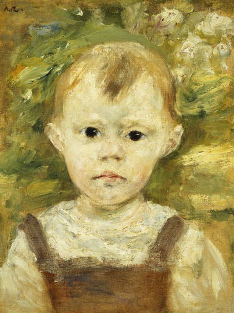 Detail of Portrait of a Little Boy; Portrait d'un Petit Garcon, c.1880 by Pierre Auguste Renoir