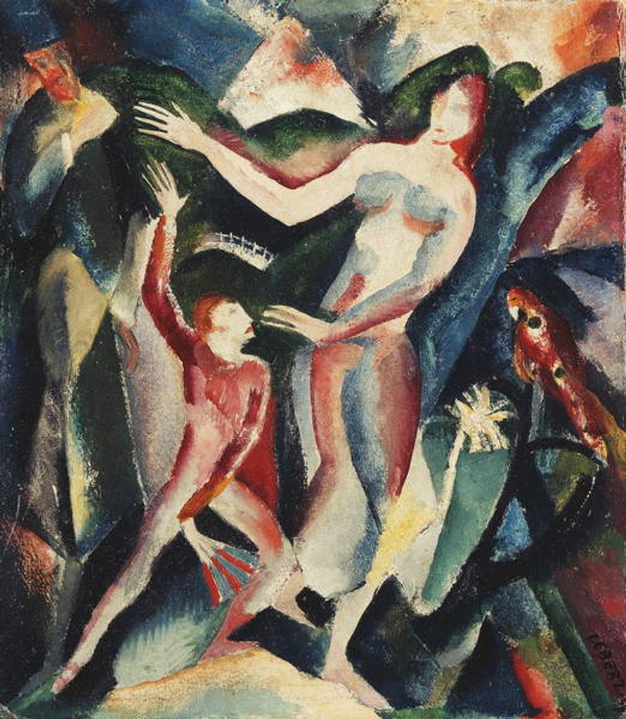 Detail of The Exotic Dance; Der Exotische Tanz, 1917 by Josef Eberz