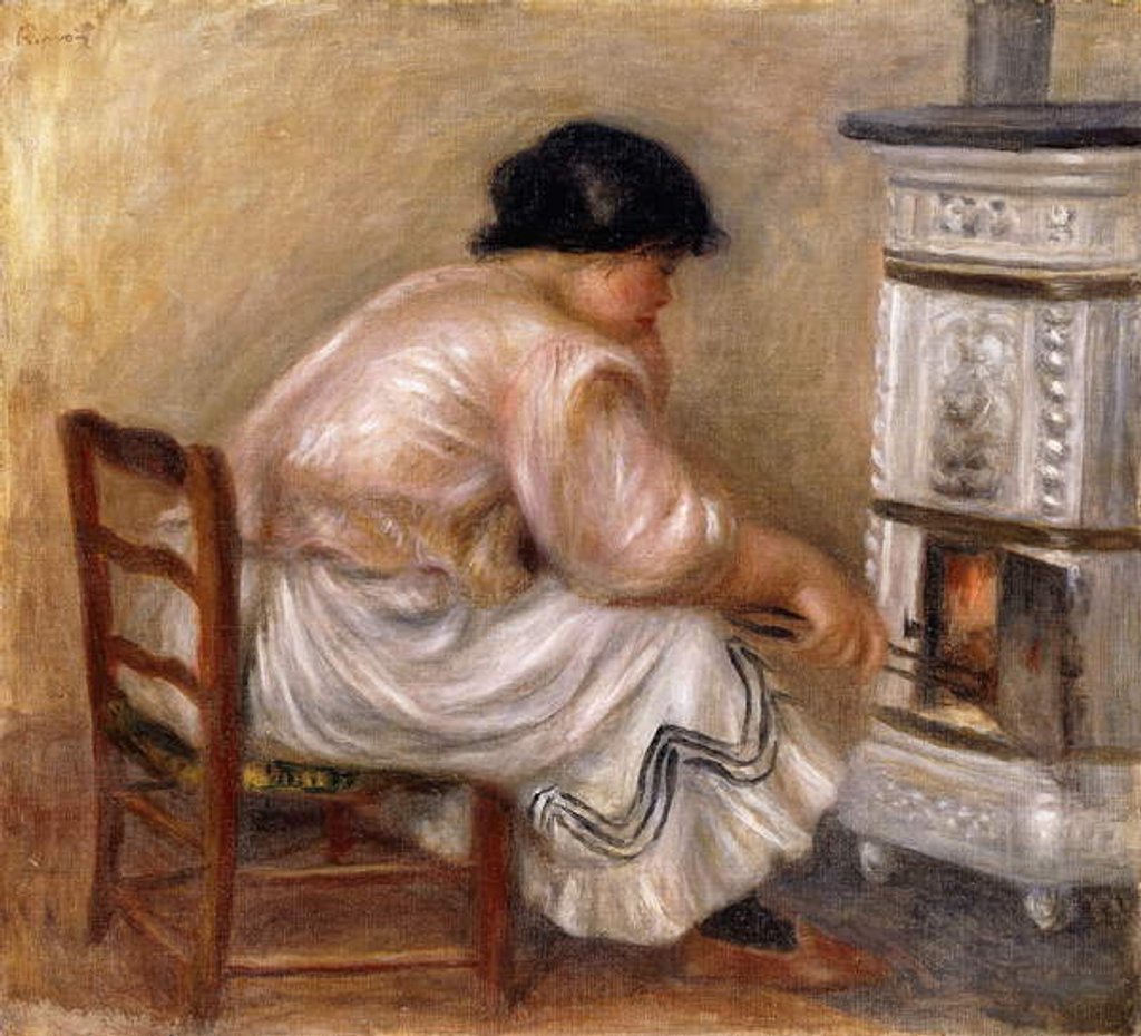 Detail of Woman at the Corner of the Stove; Femme au Coin du Poele, 1912 by Pierre Auguste Renoir