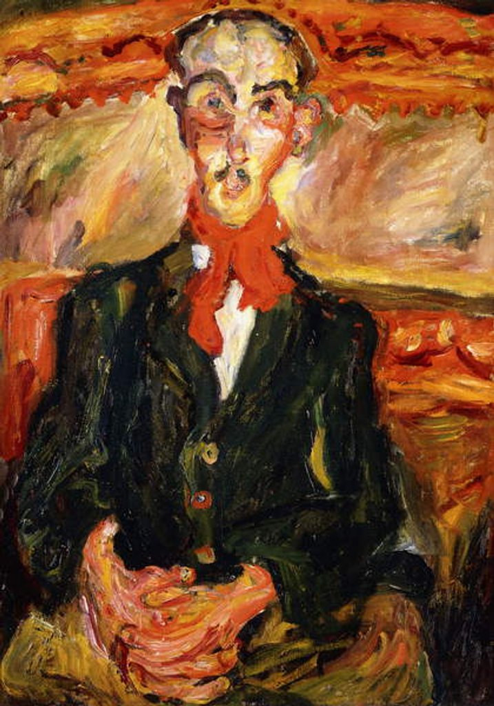 Detail of Man in Red Scarf by Chaim Soutine