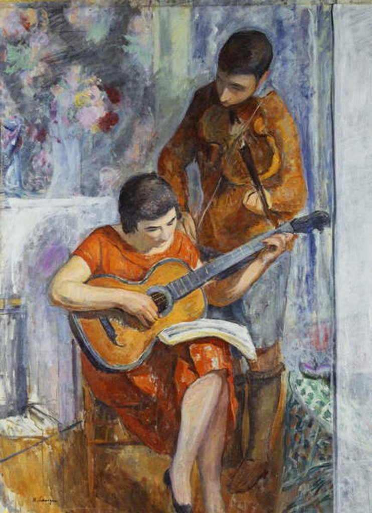 Detail of The Musicians by Henri Lebasque