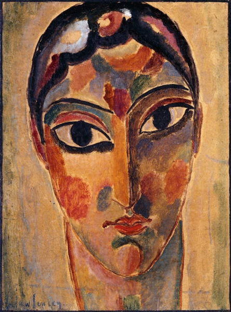 Detail of Mystical Head: Head Ascona; Mystischer Kopf: Asconeser Kopf, 1918 by Alexej von Jawlensky
