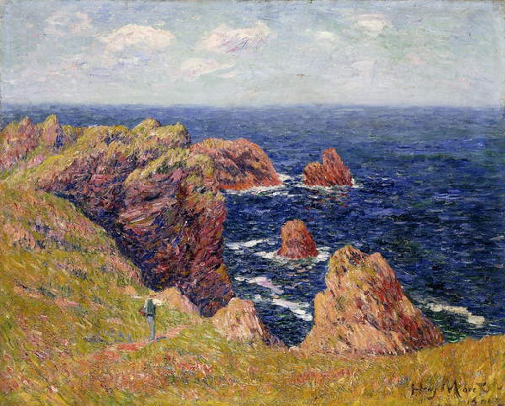 Detail of The Brittany Coast; La Cote Bretonne, c.1895 by Henry Moret