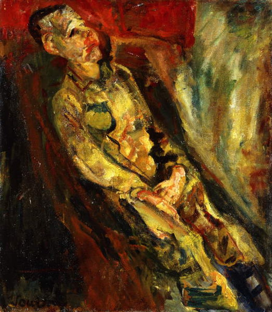 Detail of Man Sitting; Homme Assis, c.1923 by Chaim Soutine