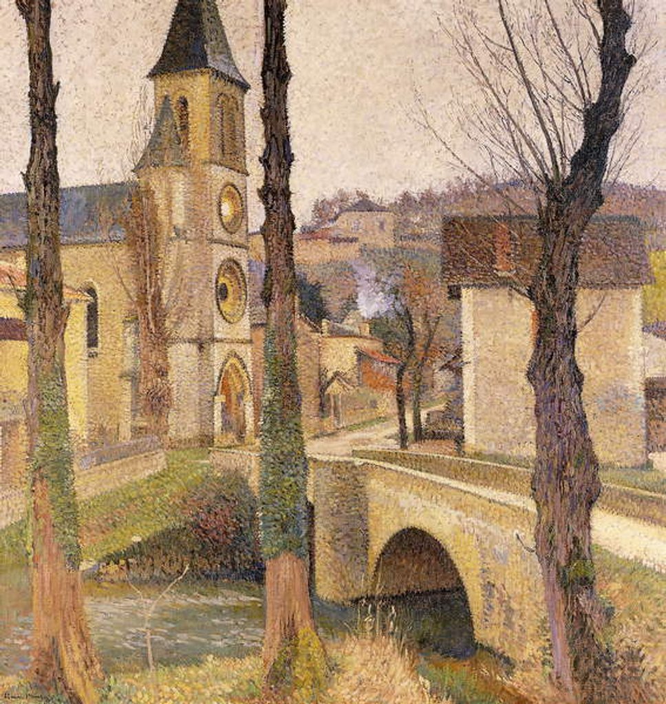 Detail of The Bridge at Bastide-du Vert; Le Pont a la Bastide-du-Vert, c.1920 by Henri Jean Guillaume Martin