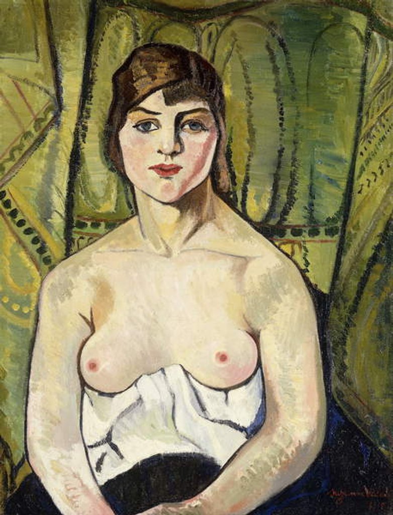 Detail of Woman with Bare Breasts; Femme aux Seins Nus, 1917 by Marie Clementine (1865-1938) Valadon
