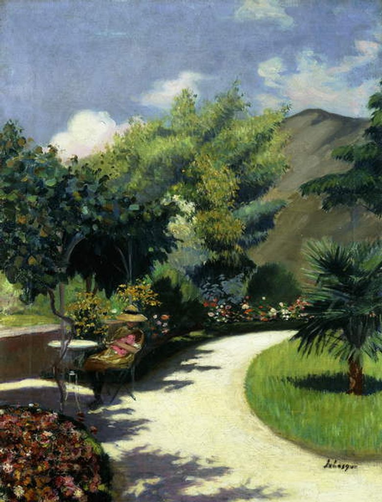 Detail of Girl in a Garden, Le Pradet; Fillette au Jardin, Le Pradet, c.1925 by Henri Lebasque