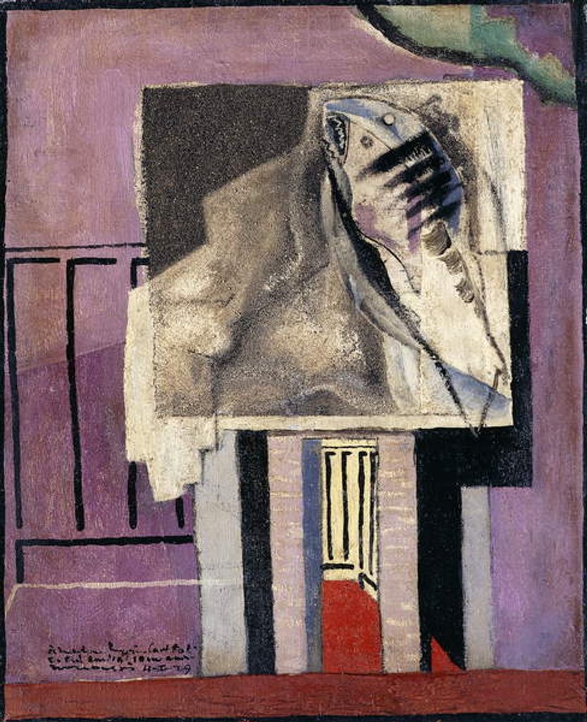 Detail of Still Life in front of Balcony by Louis Marcoussis