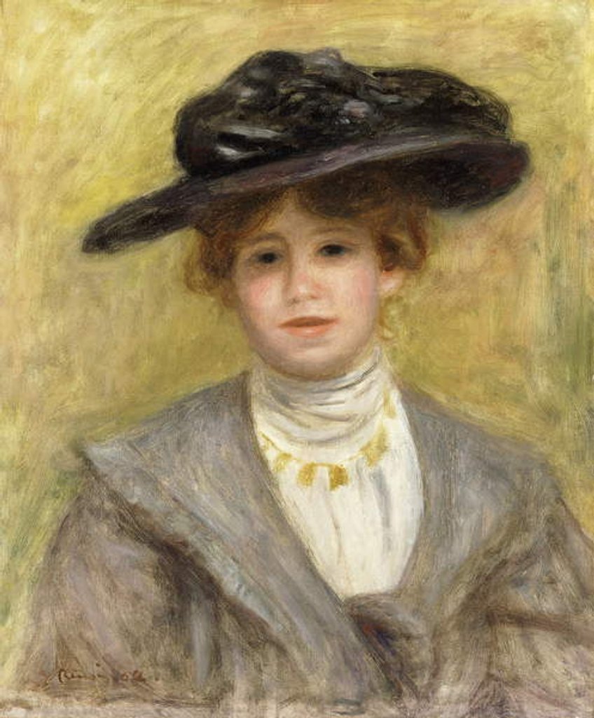 Detail of Madame Paul Valery, 1904 by Pierre Auguste Renoir