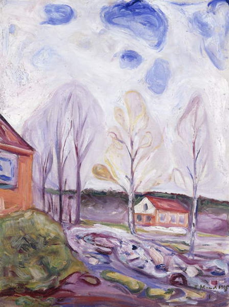 Detail of Fruhjahr Asgarstrand, 1905 by Edvard Munch