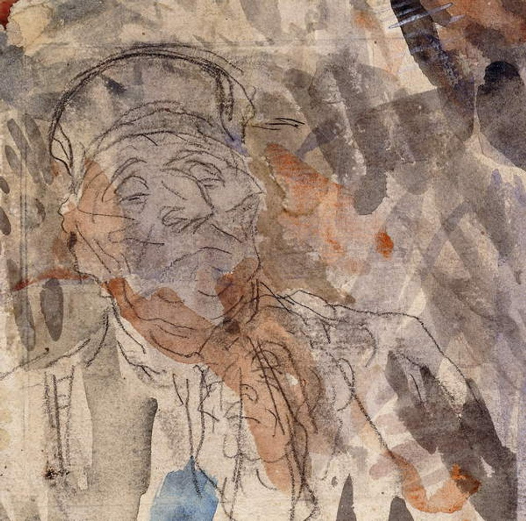 Detail of Study of a Lawyer by Honore Daumier