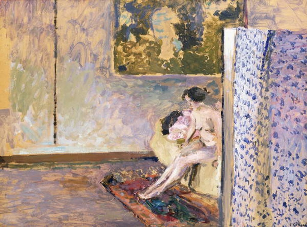 Detail of In Bonnard's Studio at 60 Rue de Douai: Nude by a Screen; Dans l'Atelier de Bonnard, 60 Rue de Douai: Nu au Paravent by Edouard Vuillard
