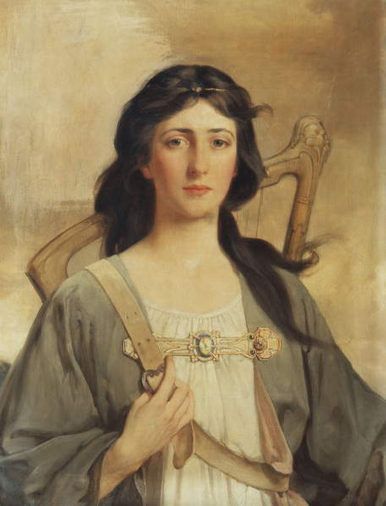 Detail of Portrait of Erin, 1898 by Talbot Hughes