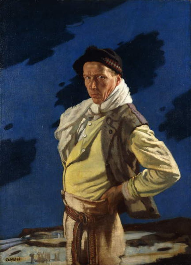 Detail of The Man from Aran, 1916 by William Orpen