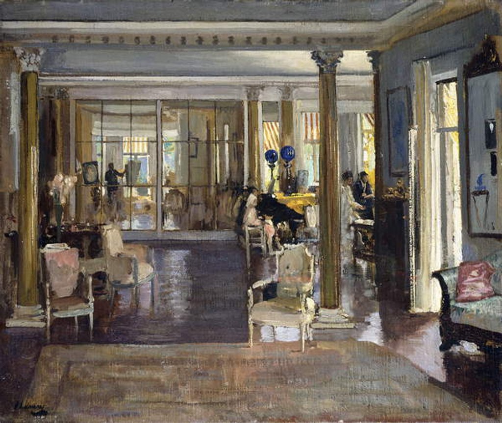 Detail of The Drawing Room, Falconhead, 1917 by John Lavery