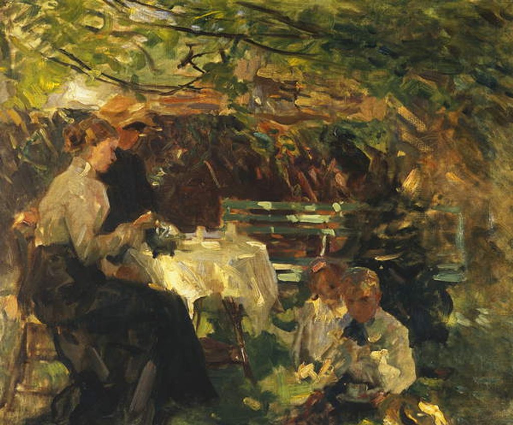 Detail of Tea in the Garden, c.1902 by Walter Frederick Osborne