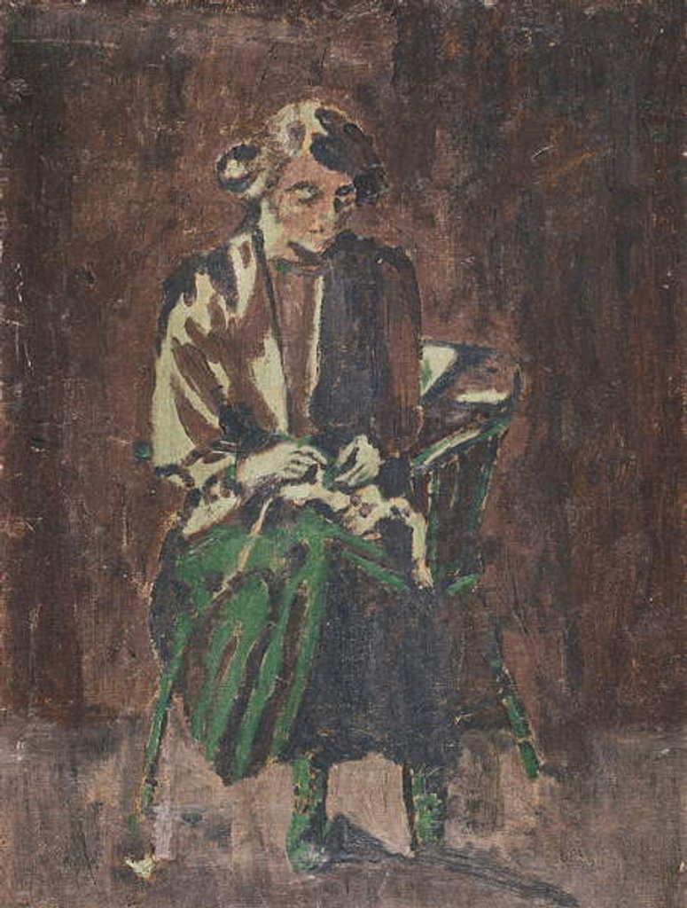 Detail of Ellen Sickert, 1920s by Walter Richard Sickert