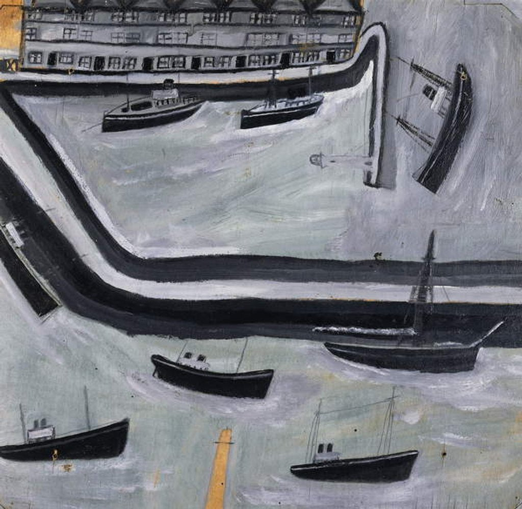 Detail of The Harbour by Alfred Wallis
