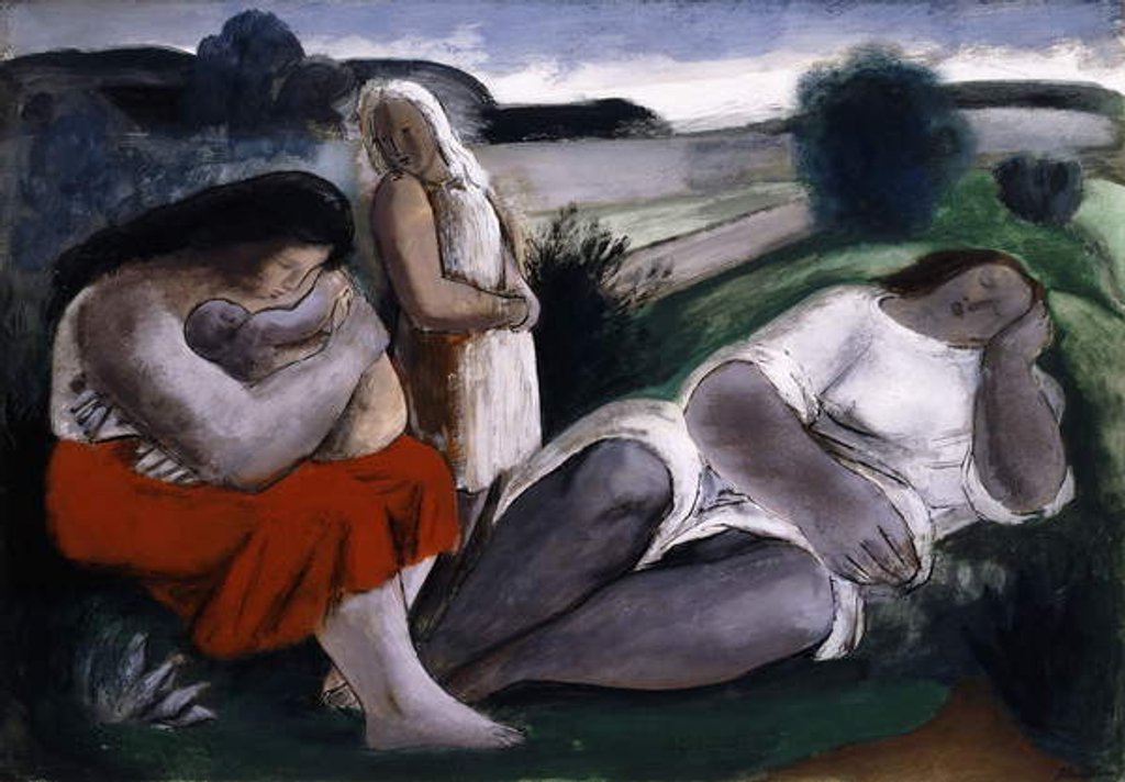 Detail of The Repose, 1953 by Bernard Meninsky